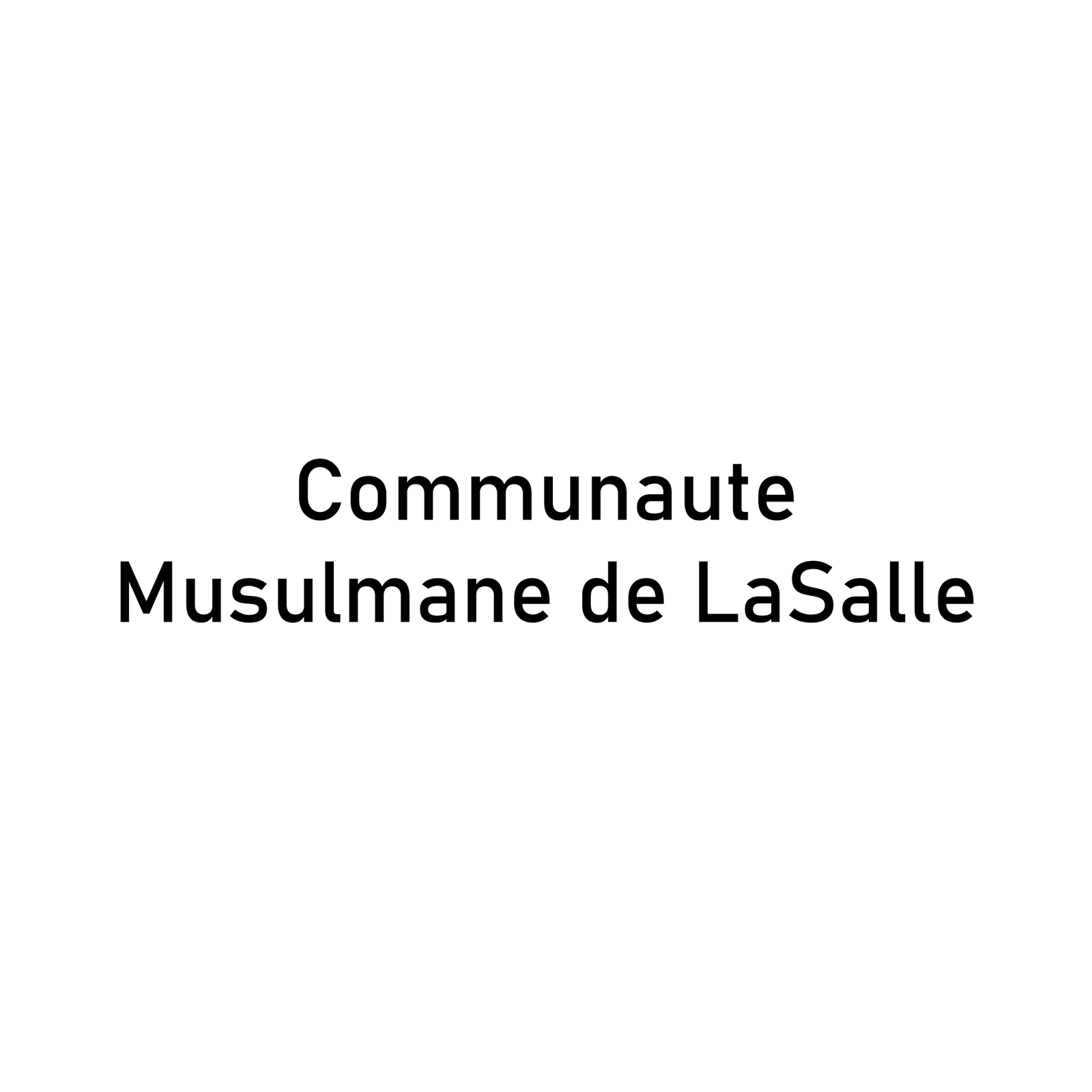 Communaute Musulmane de LaSalle Logo